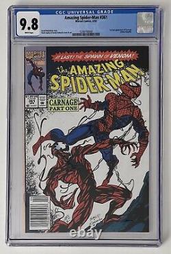 Amazing Spider-Man 361 (1992) CGC 9.8 White Pages Newsstand 1st Carnage