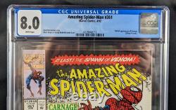 Amazing Spider-Man #361, 362, 363 (1992) CGC 8.0 1st app of Carnage LOT! KEYS