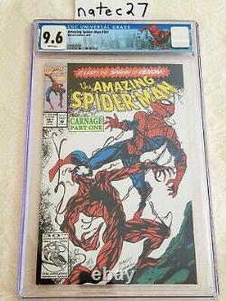 Amazing Spider-Man #361 CGC 9.6 1st Print White Pages, Spidey label, CARNAGE
