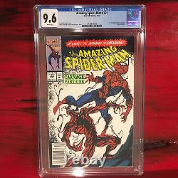 Amazing Spider-Man #361 CGC 9.6 Newsstand White Pages 1st App Carnage ASM NM+