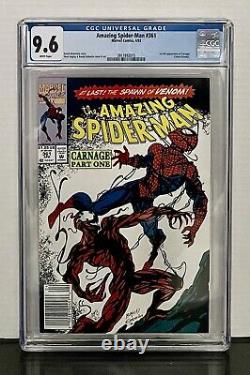 Amazing Spider-Man 361 CGC 9.6 newsstand FIRST CARNAGE RARE