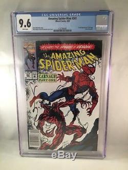 Amazing Spider-Man #361 CGC 9.6 with WHITE Pages 1st Carnage