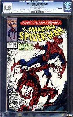 Amazing Spider-Man #361 CGC 9.8 1st Carnage! TRIPLE COVER