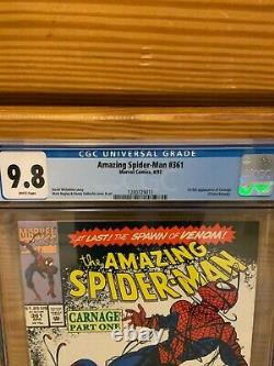 Amazing Spider-Man 361 CGC 9.8 First Full Appearance of Carnage