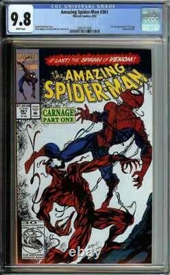 Amazing Spider-Man #361 CGC 9.8 White Pages, 1st Full App Of Carnage ID 39608