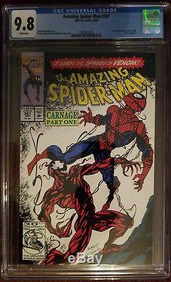 Amazing Spider-Man 361 CGC 9.8 White Pages 1st appearance of Carnage First Print