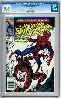 Amazing Spider-Man 361 CGC Graded 9.6 NM+ 1st Carnage Newsstand Marvel 1992