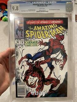 Amazing Spider-Man 361 CGC Graded 9.8 Newsstand Carnage Marvel Comics 1992