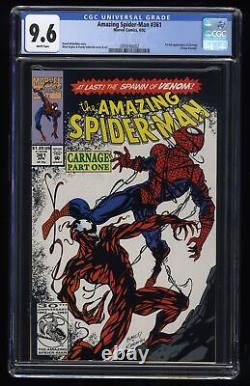 Amazing Spider-Man #361 CGC NM+ 9.6 White Pages 1st Appearance Carnage