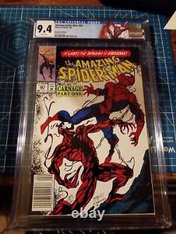 Amazing Spider-Man 361 Newsstand 1st Carnage Marvel comics CGC 9.4 ST6-35