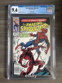 Amazing Spider-Man #361 Newsstand CGC 9.6 NM+ WP 1st Full Carnage New CGC Label