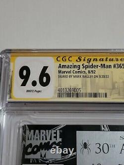 Amazing Spider-Man #365 CGC 9.6 1st Apperance Spiderman 2099? Signed Bagley