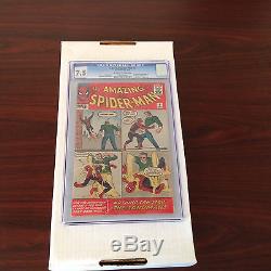 Amazing Spider-Man 4 CGC 7.5 Off-White to White Pages, 1st Sandman LOOK