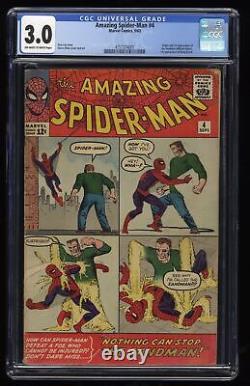 Amazing Spider-Man #4 CGC GD/VG 3.0 Off White to White 1st Appearance Sandman