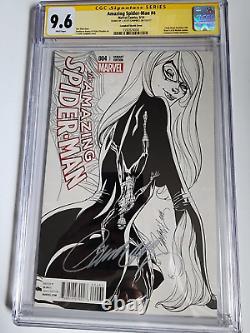 Amazing Spider-Man #4 CGC SS 9.6 Sketch Cover signed J. Scott Campbell