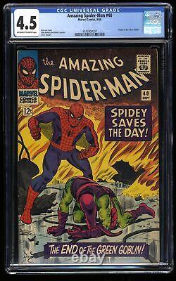 Amazing Spider-Man #40 CGC VG+ 4.5 Classic Romita Green Goblin Cover! Marvel