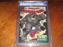 Amazing Spider-Man #41 CGC VF/NM 9.0 1st Appearance Rhino! White Pages! Not CBCS