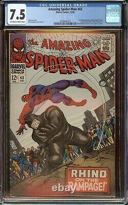 Amazing Spider-Man #43 CGC 7.5 1st full app. Of Mary Jane Watson 1966