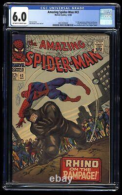 Amazing Spider-Man #43 CGC FN 6.0 1st Full Appearance Mary Jane! Marvel 1966