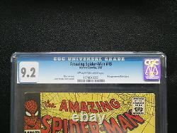 Amazing Spider-Man #45 CGC 9.2 NM- Universal CGC #1074643002