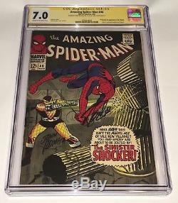 Amazing Spider-Man #46 CGC 7.0 SS X 2 Stan Lee & John Romita FIRST SHOCKER KEY