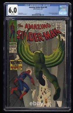 Amazing Spider-Man #48 CGC FN 6.0 White Pages 1st Appearance New Vulture