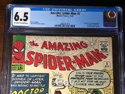Amazing Spider-Man #5 (1963) 1st Doctor Doom Crossover! CGC 6.5! Key