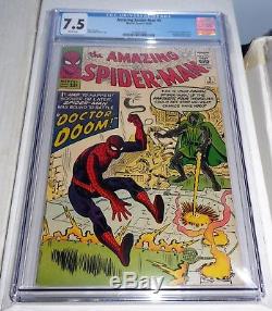 Amazing Spider-Man #5 CGC Universal STAN LEE 1st Doctor Doom Outside FF WHITE Pg