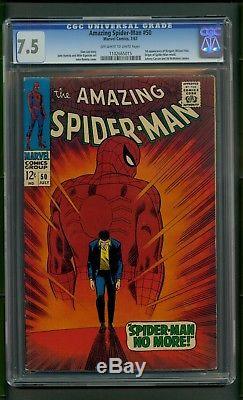 Amazing Spider-Man #50 (1967) CGC Graded 7.5 1st Appearance Kingpin Stan Lee