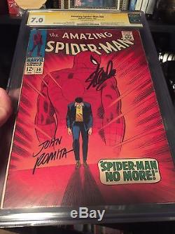 Amazing Spider-Man #50 7.0 SS CGC Stan Lee, Romita Signed 1st App of Kingpin