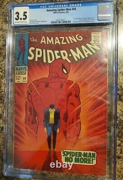 Amazing Spider-Man #50 CGC 3.5 OWithW Pgs 1st Appearance Kingpin 1967 Classic Cvr