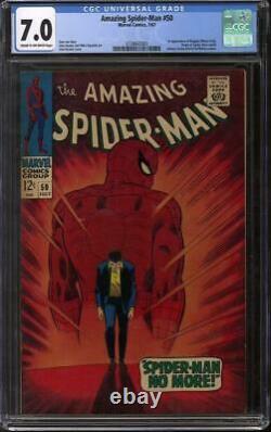 Amazing Spider-Man #50 CGC 7.0 (C-OW) 1st appearance of Kingpin (Wilson Fisk)