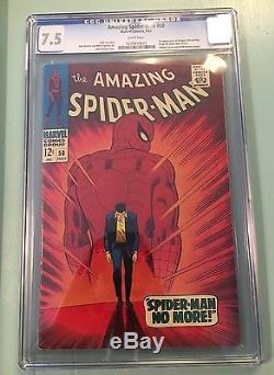 Amazing Spider-Man 50 (CGC 7.5)WHITE pages 1st app. Kingpin 1967 Beautiful