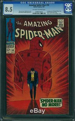 Amazing Spider-Man 50 CGC 8.5 1st Kingpin owithw pages