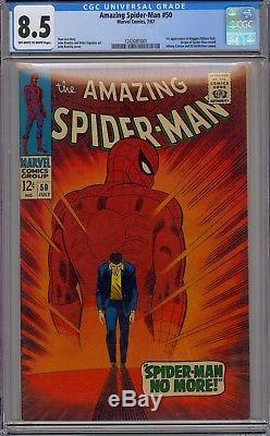 Amazing Spider-Man #50 CGC 8.5 VF+ Classic 1st Appearance Kingpin Key Issue