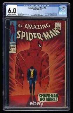 Amazing Spider-Man #50 CGC FN 6.0 1st Full Appearance Kingpin! Marvel 1967
