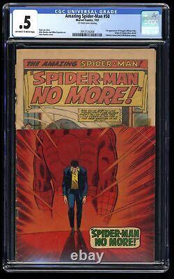 Amazing Spider-Man #50 CGC P 0.5 Off White to White 1st Appearance Kingpin