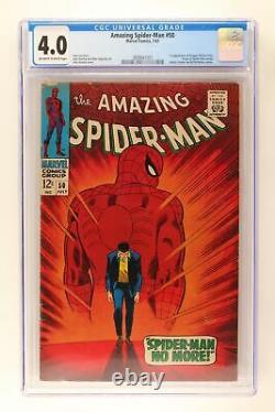 Amazing Spider-Man #50 Marvel 1967 CGC 4.0 1st Appearance of Kingpin