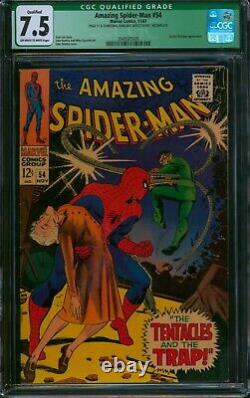 Amazing Spider-Man #54? CGC 7.5 Qualified? Doctor Octopus Marvel Comic 1967