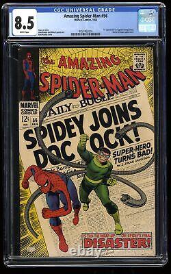 Amazing Spider-Man #56 CGC VF+ 8.5 White Pages Doctor Octopus Appearance