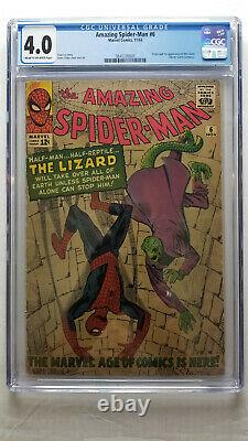 Amazing Spider-Man #6 CGC 4.0 VG 1st Appearance of the Lizard