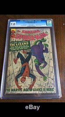 Amazing Spider-Man 6 CGC 7.0 First Appearance Of Lizard! Very HTF! Key Issue