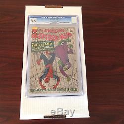 Amazing Spider-Man 6 CGC 8.5 Off-White to White Pages, 1st Lizard LOOK