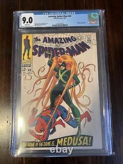 Amazing Spider-Man #62 CGC 9.0 White Pages! Medusa Appearance Stan Lee/Romita
