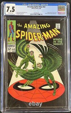 Amazing Spider-Man #63 CGC 7.5 John Romita Stan Lee Vulture