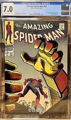 Amazing Spider-Man #67 (1968) CGC 7.0 OWW KEY 1st app. Randy Robertson