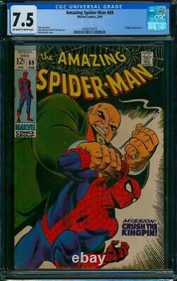 Amazing Spider-Man #69? CGC 7.5? Romita KINGPIN Cover! Marvel Comic 1969