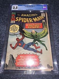 Amazing Spider-Man #7 CGC 2.5 1963 2nd Appearance Of Vulture Marvel