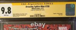 Amazing Spider-Man #700 A CGC SS 9.8 Signed STAN LEE, Collage Cover! RARE