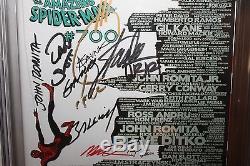 Amazing Spider-Man 700 CGC 9.8 17X SS Skyline Legend Artist and Writer Signed